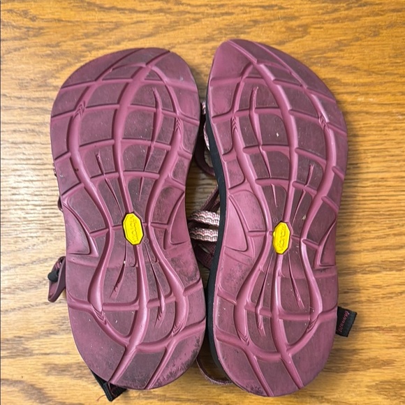 Pink and Black Strappy Sandals - Picture 4 of 4